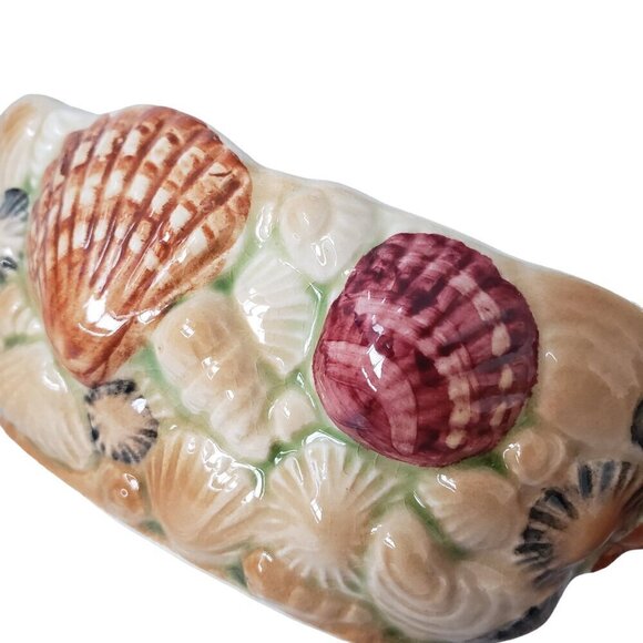 Vintage Sylvac England Sea Shell Mini Ceramic Trinket Dish Vase Planter - Picture 6 of 11